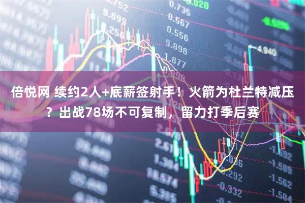 倍悦网 续约2人+底薪签射手！火箭为杜兰特减压？出战78场不可复制，留力打季后赛