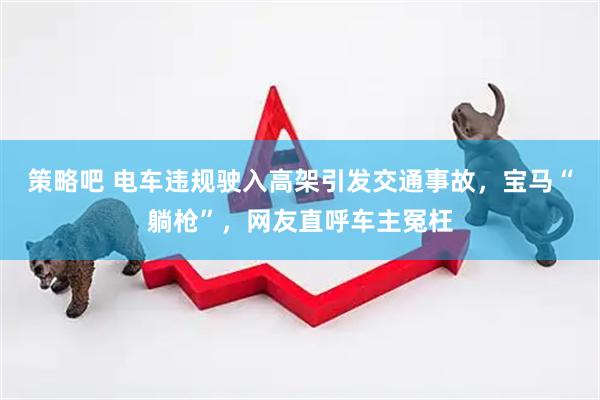 策略吧 电车违规驶入高架引发交通事故，宝马“躺枪”，网友直呼车主冤枉